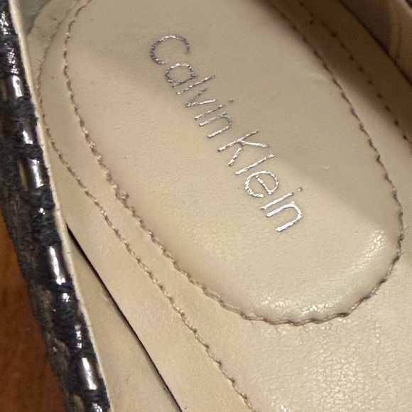 Calvin Klein Metallic Snakeskin Wedges | Vintage Inspired | Size 7.5 - Picture 2 of 15